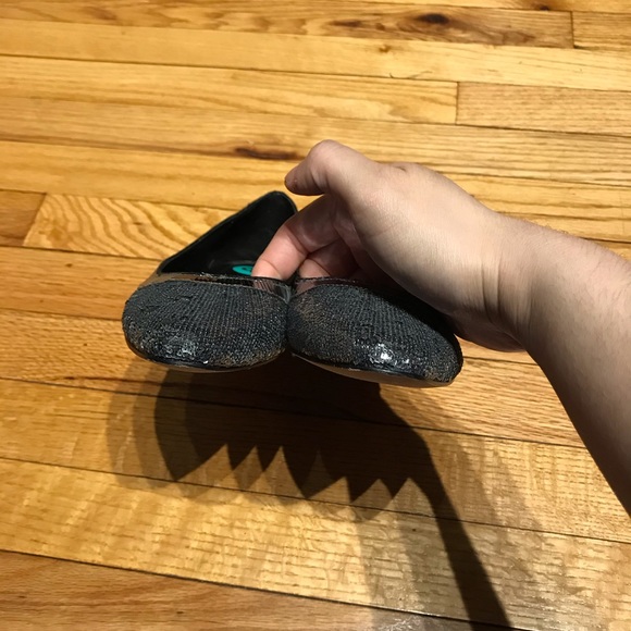 ✅Sequins Shiny Point slip on Talbots leather ballet - Picture 6 of 9